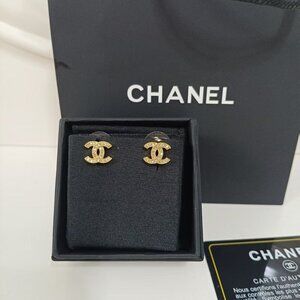 Chanel Double C Classic Earrings